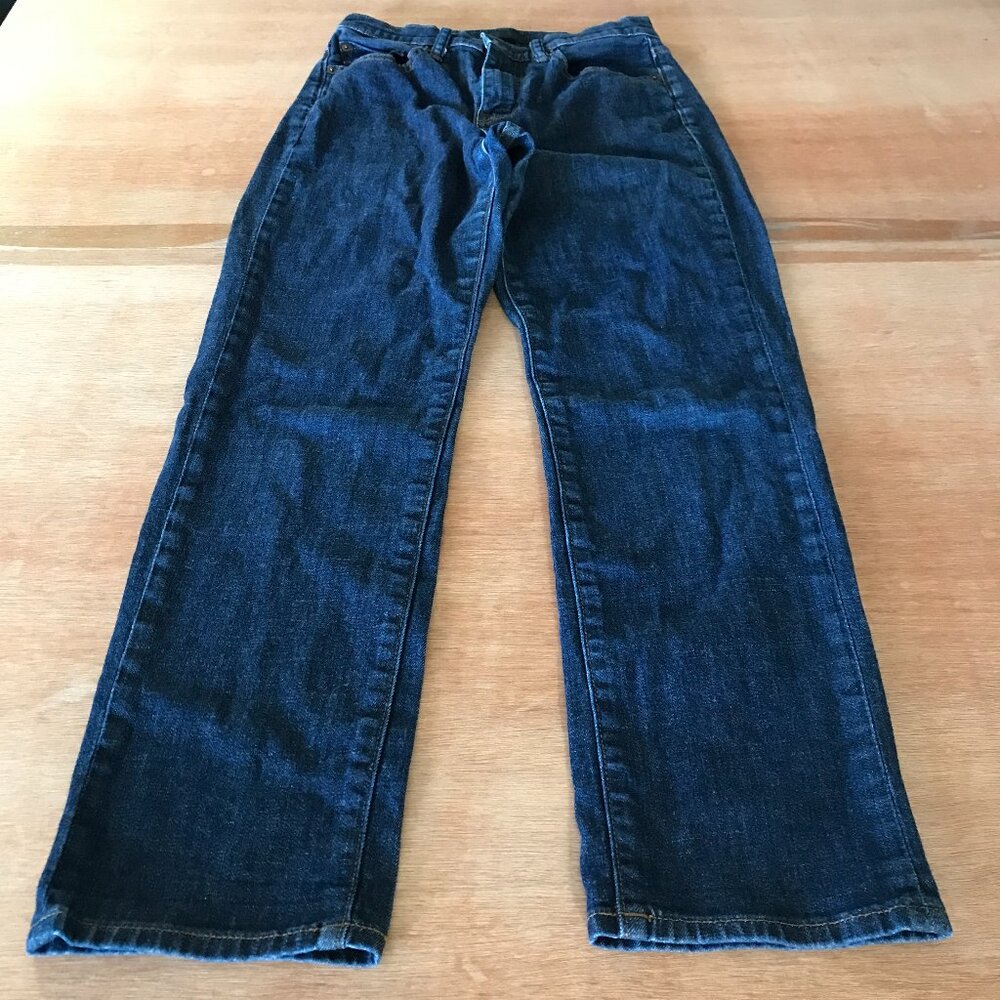 Uniqlo Women's Straight Leg Jeans - Dark Blue